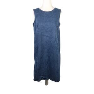 ASOS dark wash blue denim mini jumper dress US 4